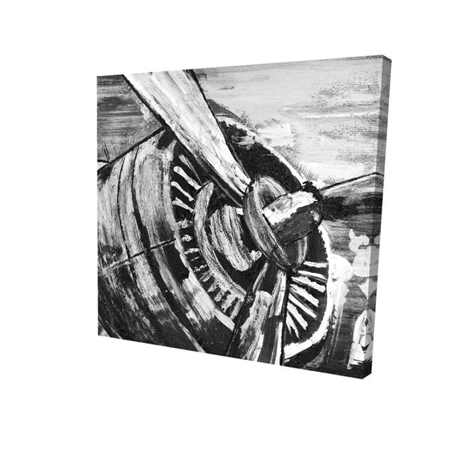 8 x 8 in. Vintage Airplane Propeller-Print on Canvas
