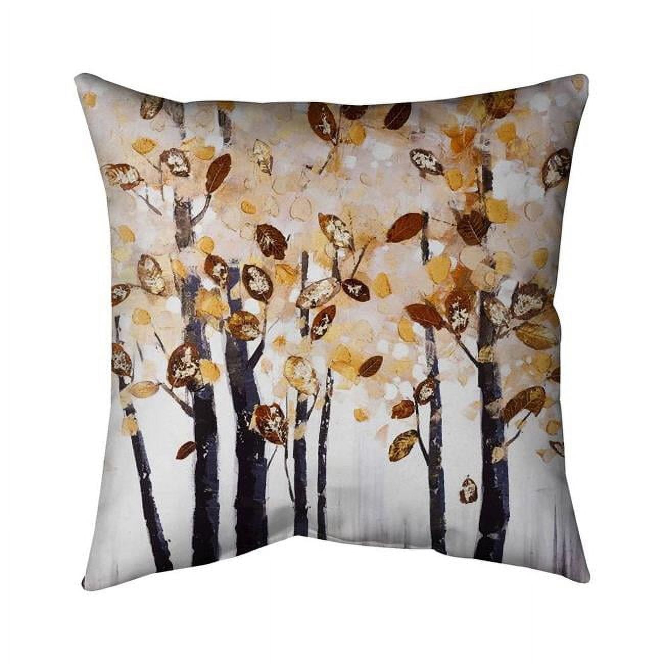 16 x 16 in. Texturized Leaves Trees-Double Sided Print Indoor Pillow Cover