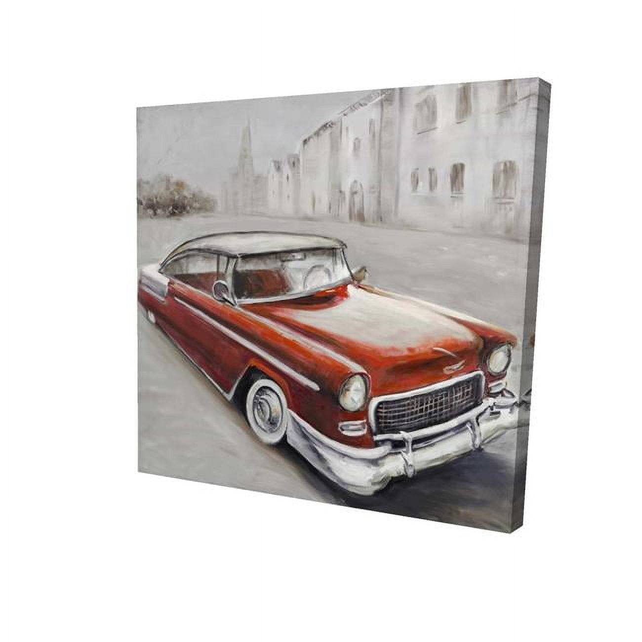 8 x 8 in. Vintage Classic Car-Print on Canvas