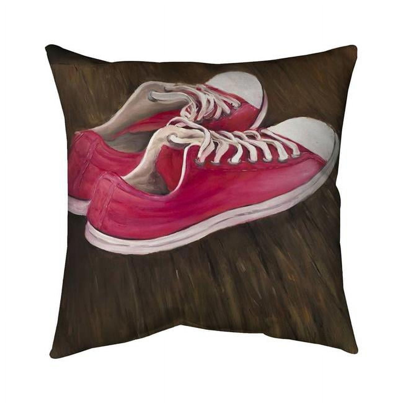 16 x 16 in. Sneakers-Double Sided Print Indoor Pillow Cover