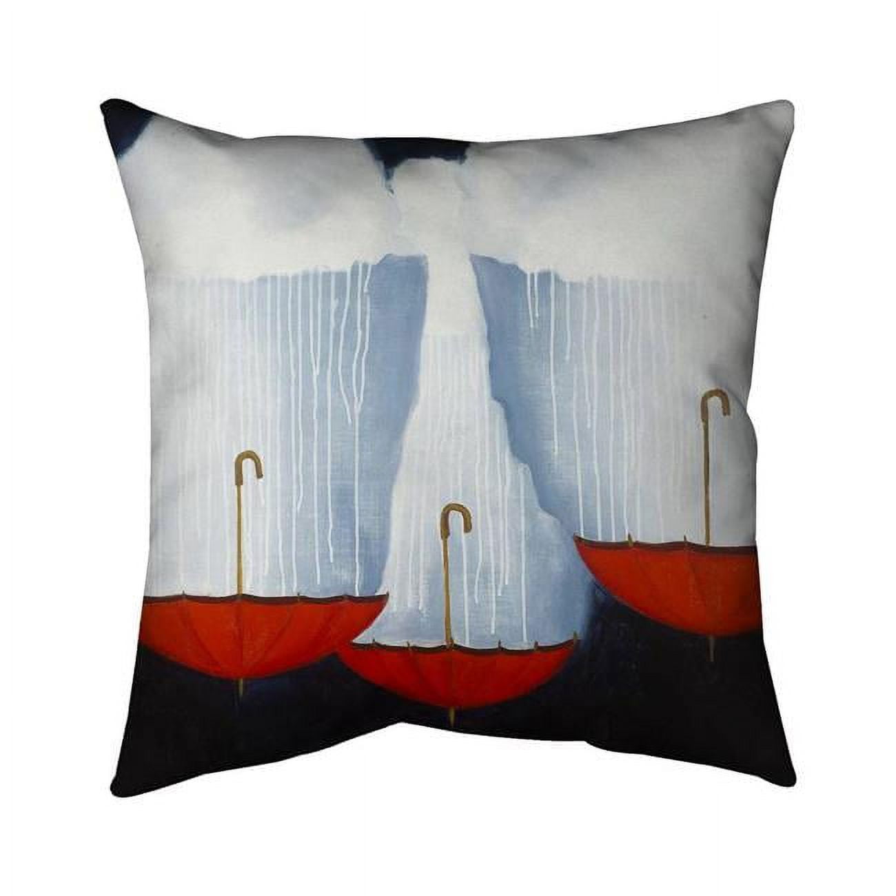 16 x 16 in. Upside Down Umbrellas-Double Sided Print Indoor Pillow Cover