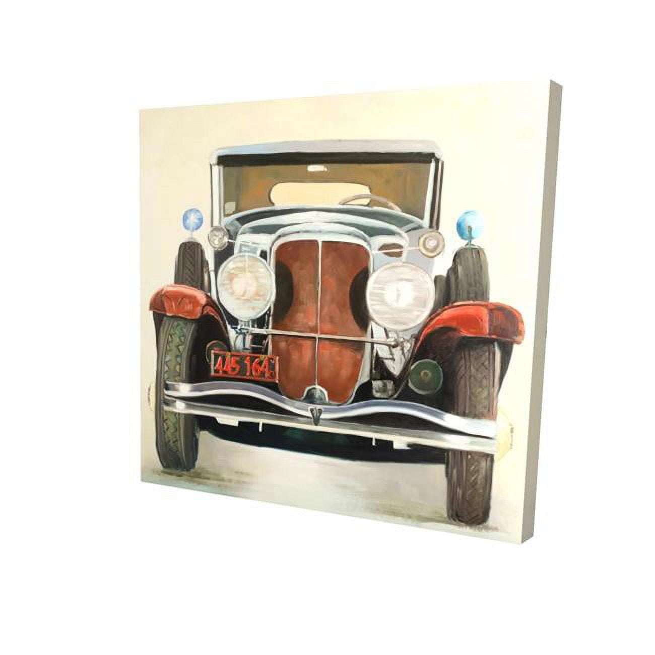 8 x 8 in. Vintage Luxury Car-Print on Canvas