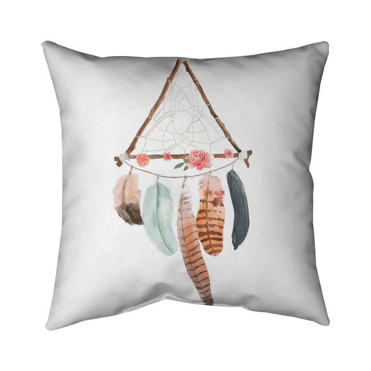 16 x 16 in. Triangular Dream Catcher-Double Sided Print Indoor Pillow Cover
