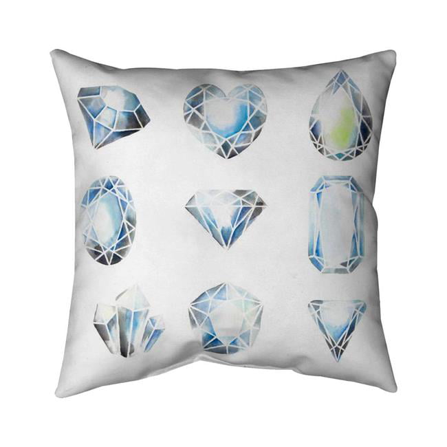 16 x 16 in. Crystals-Double Sided Print Indoor Pillow Cover