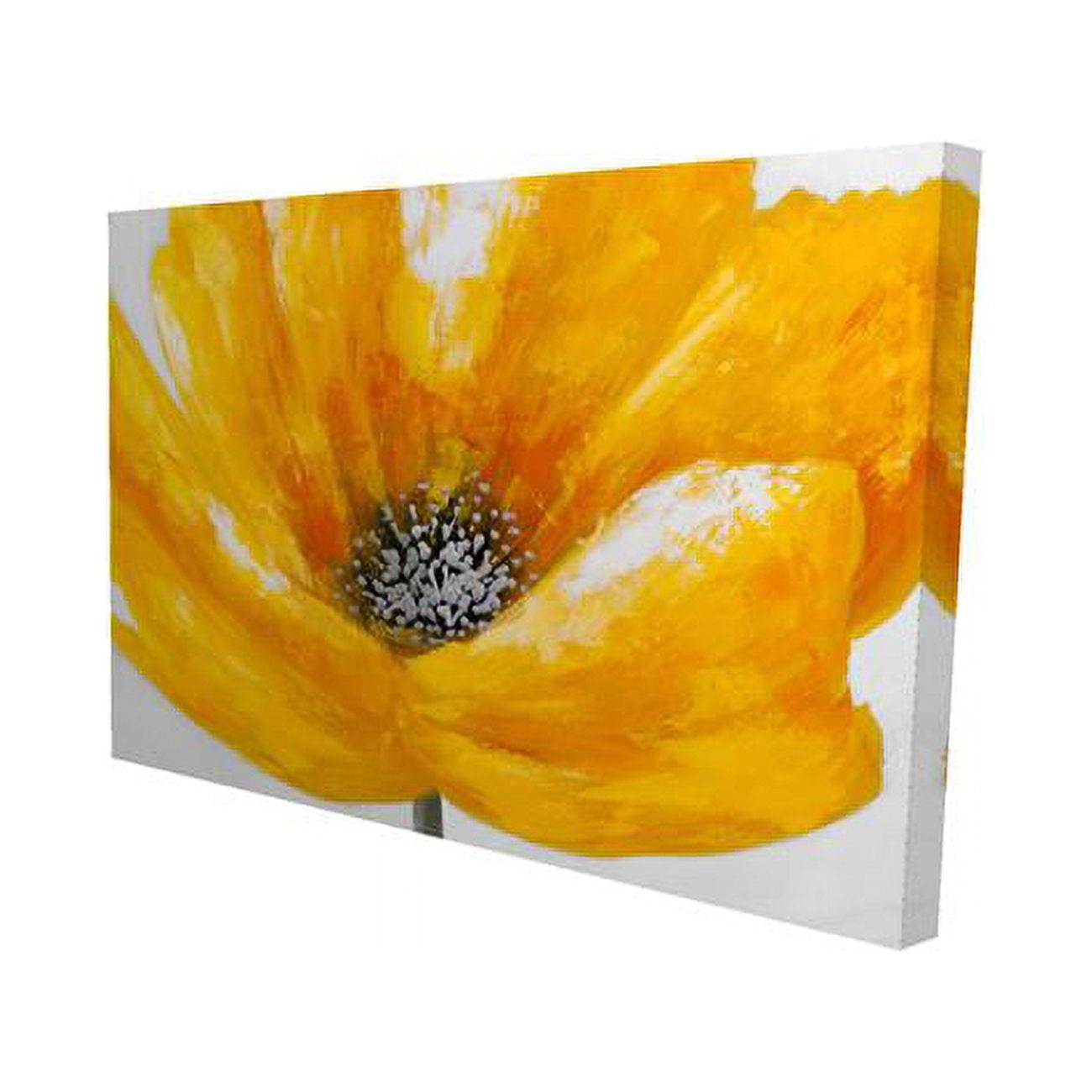 12 x 18 in. Beautiful Yellow Flower-Print on Canvas