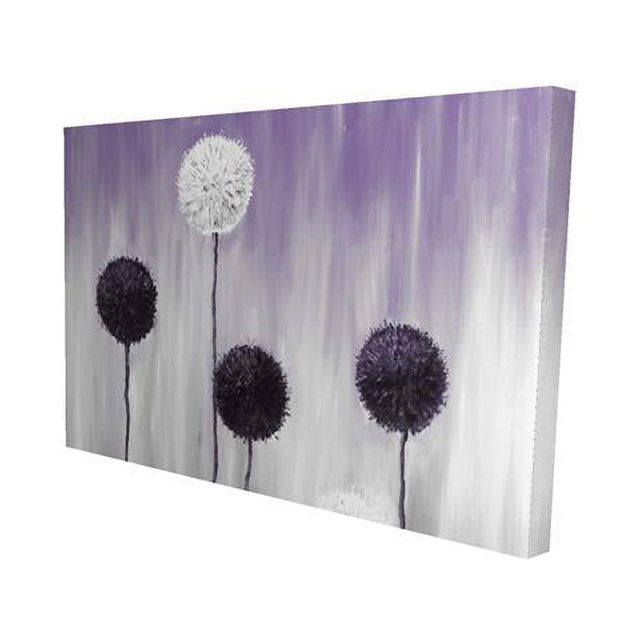 12 x 18 in. Purple & White Allium Flowers-Print on Canvas