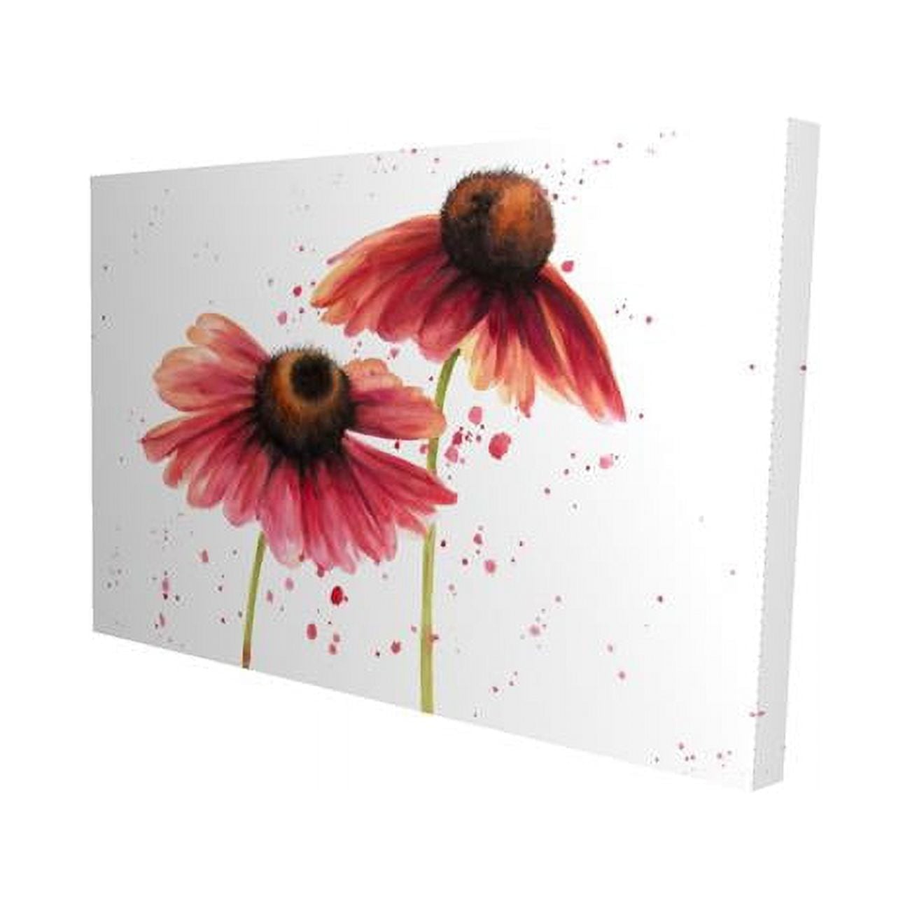 12 x 18 in. Two Pink Daisies-Print on Canvas