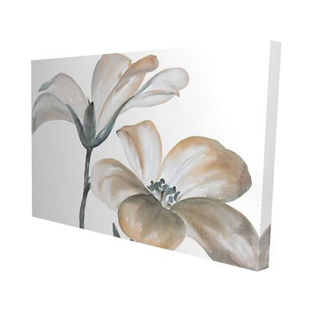 12 x 18 in. Beautiful Desaturated Flowers-Print on Canvas