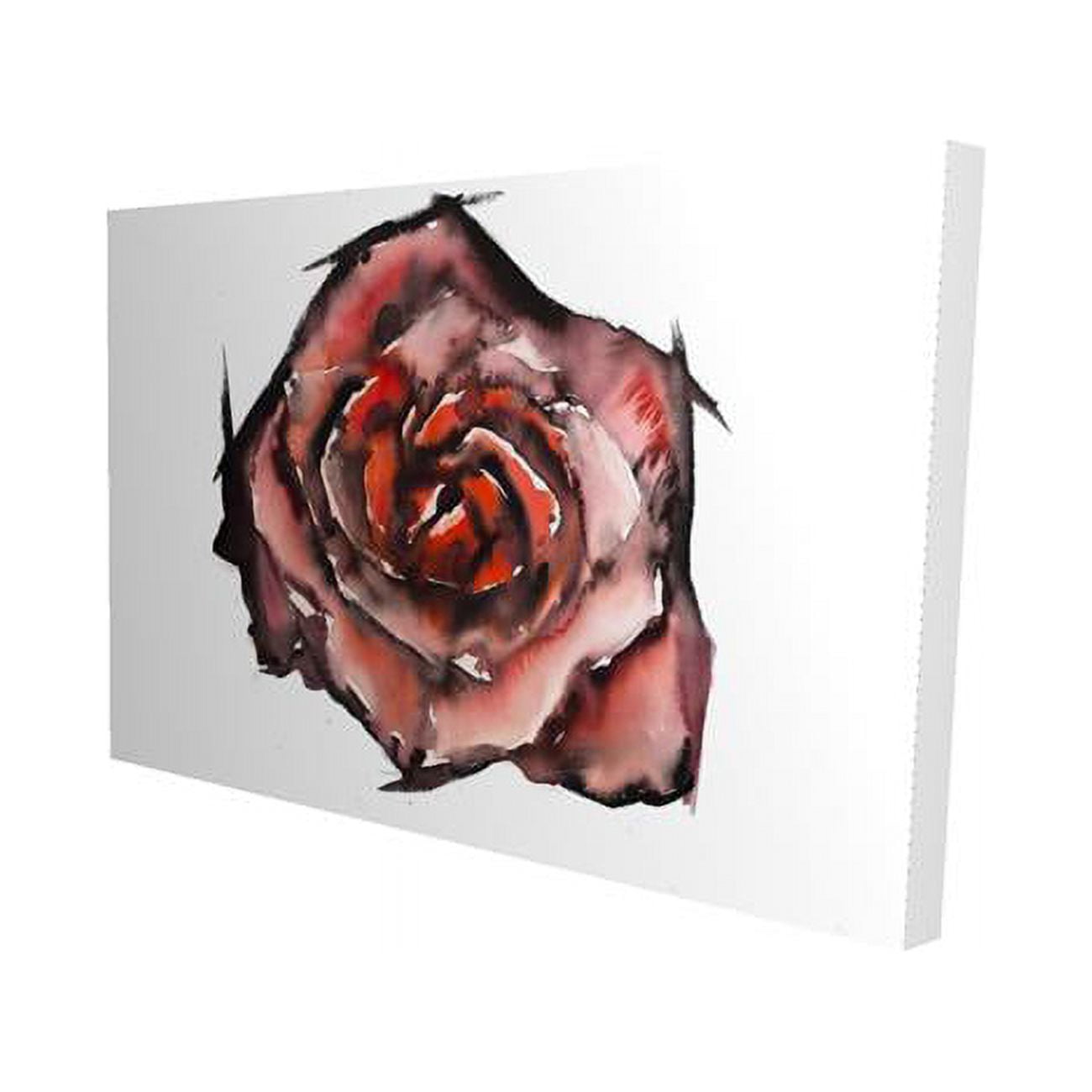 12 x 18 in. Watercolor Rose-Print on Canvas