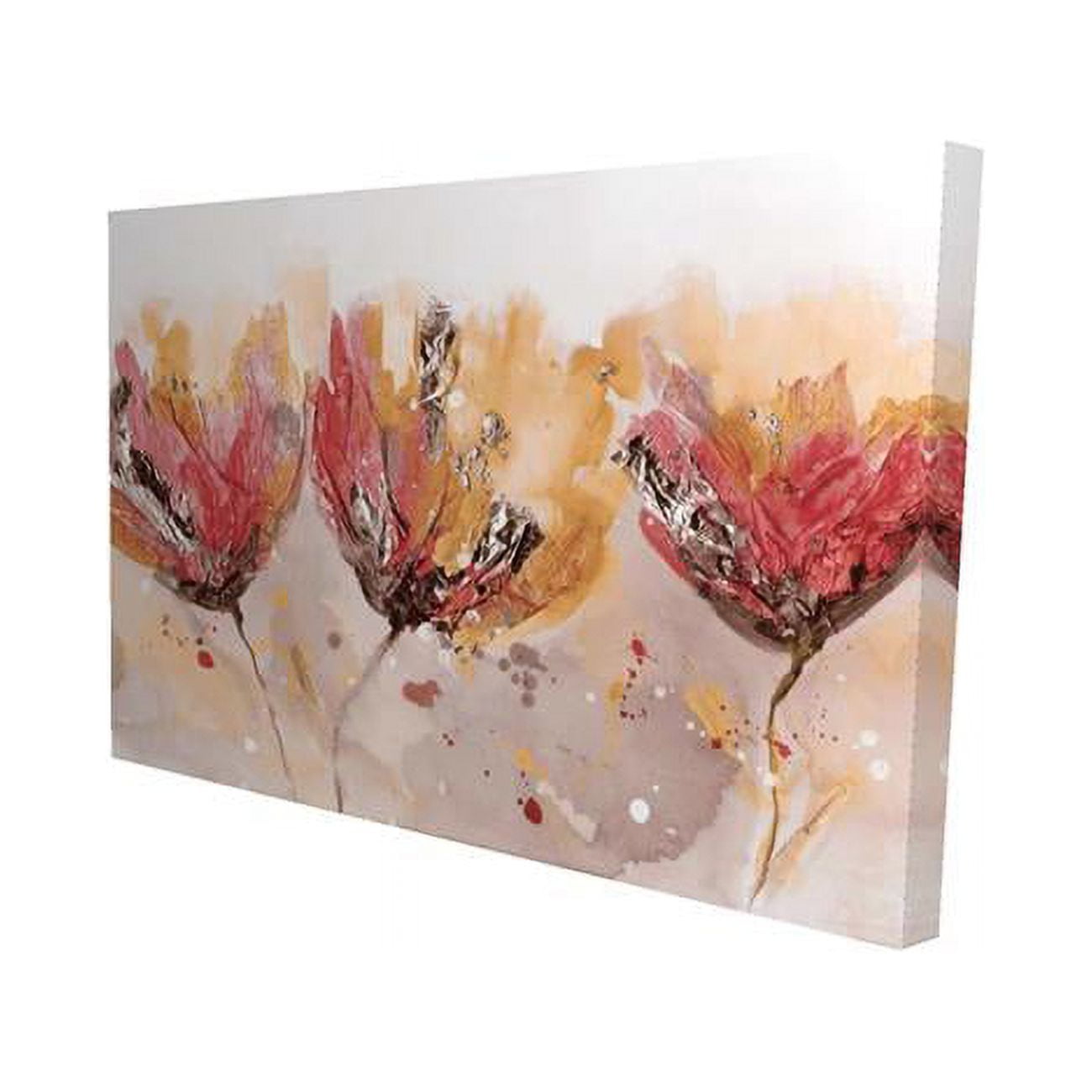 12 x 18 in. Four Little Flowers-Print on Canvas