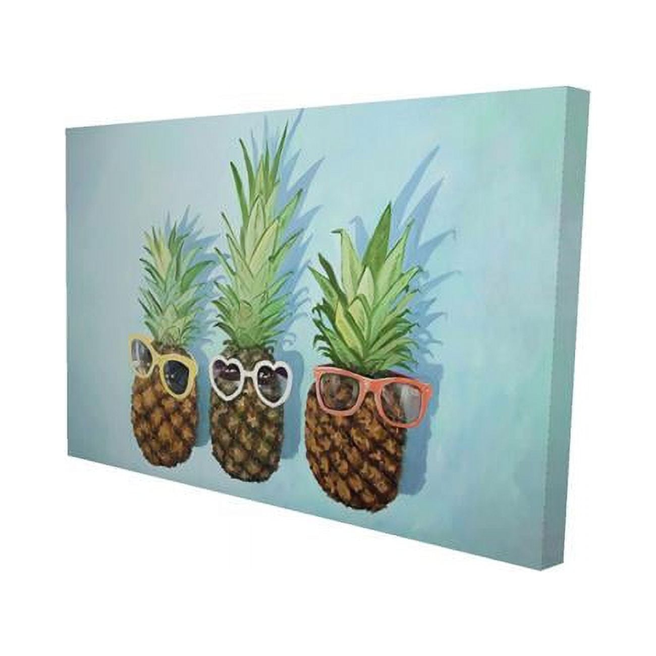 12 x 18 in. Summer Pineapples-Print on Canvas