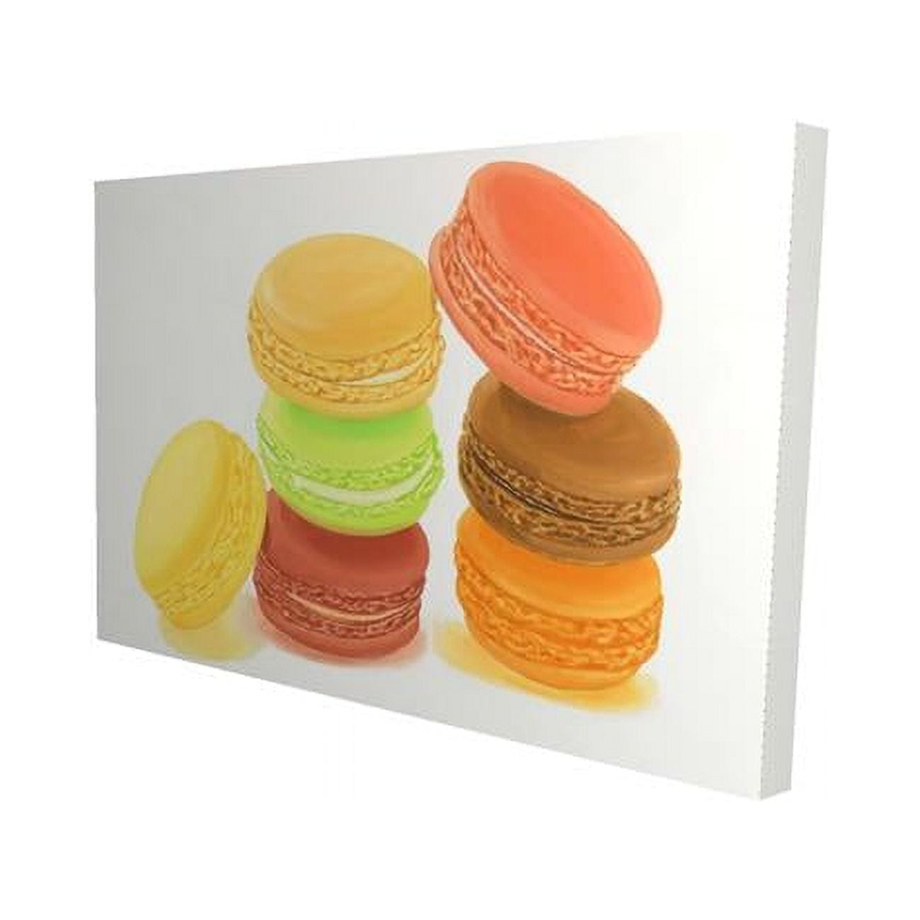 12 x 18 in. Delicious Macaroons-Print on Canvas