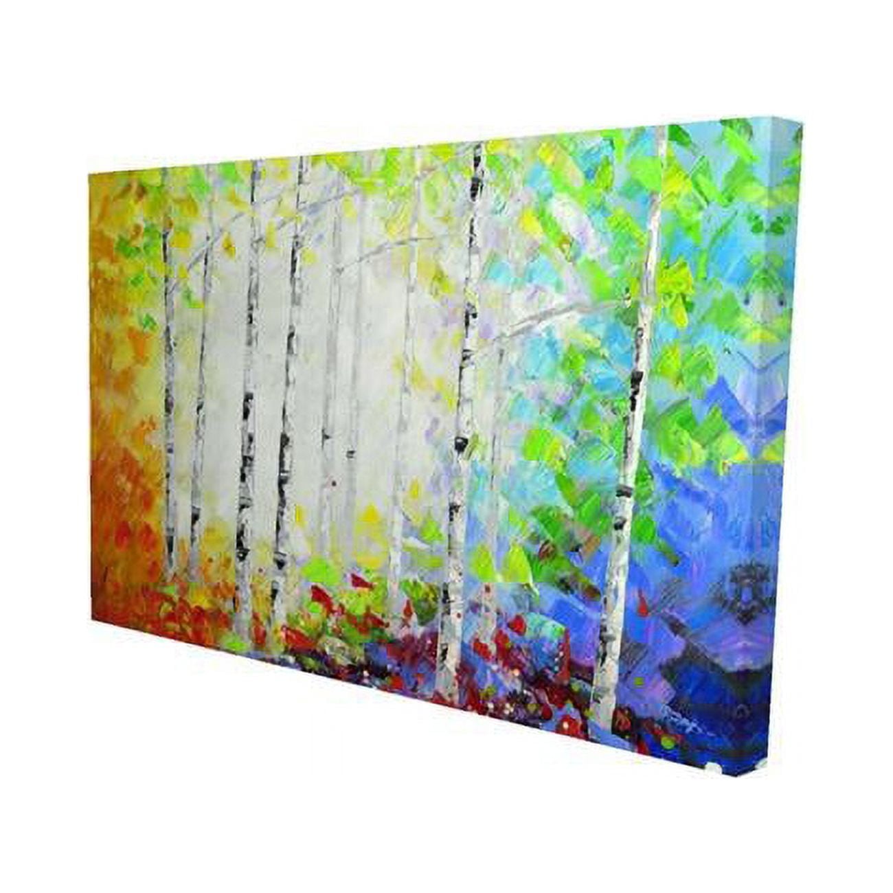 12 x 18 in. Colorful Forest-Print on Canvas