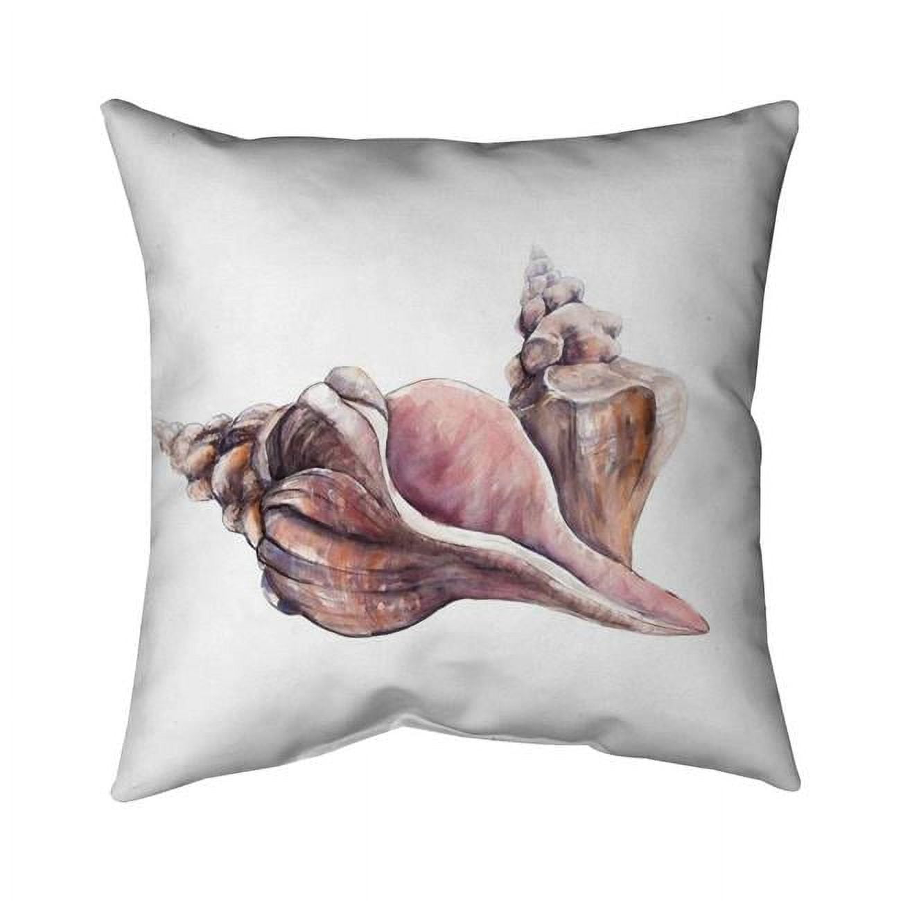 16 x 16 in. Horse Conch Seashells-Double Sided Print Indoor Pillow Cover