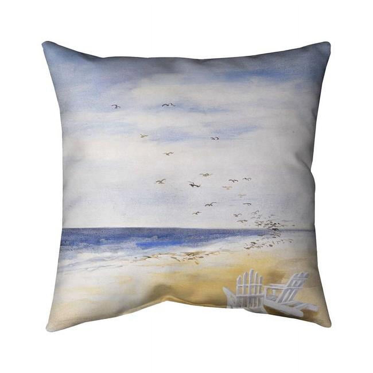 16 x 16 in. Day At The Beach-Double Sided Print Indoor Pillow Cover