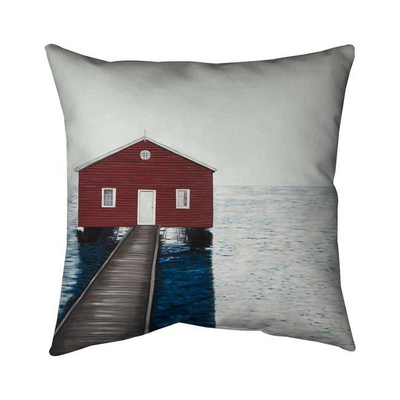16 x 16 in. Boathouse-Double Sided Print Indoor Pillow Cover