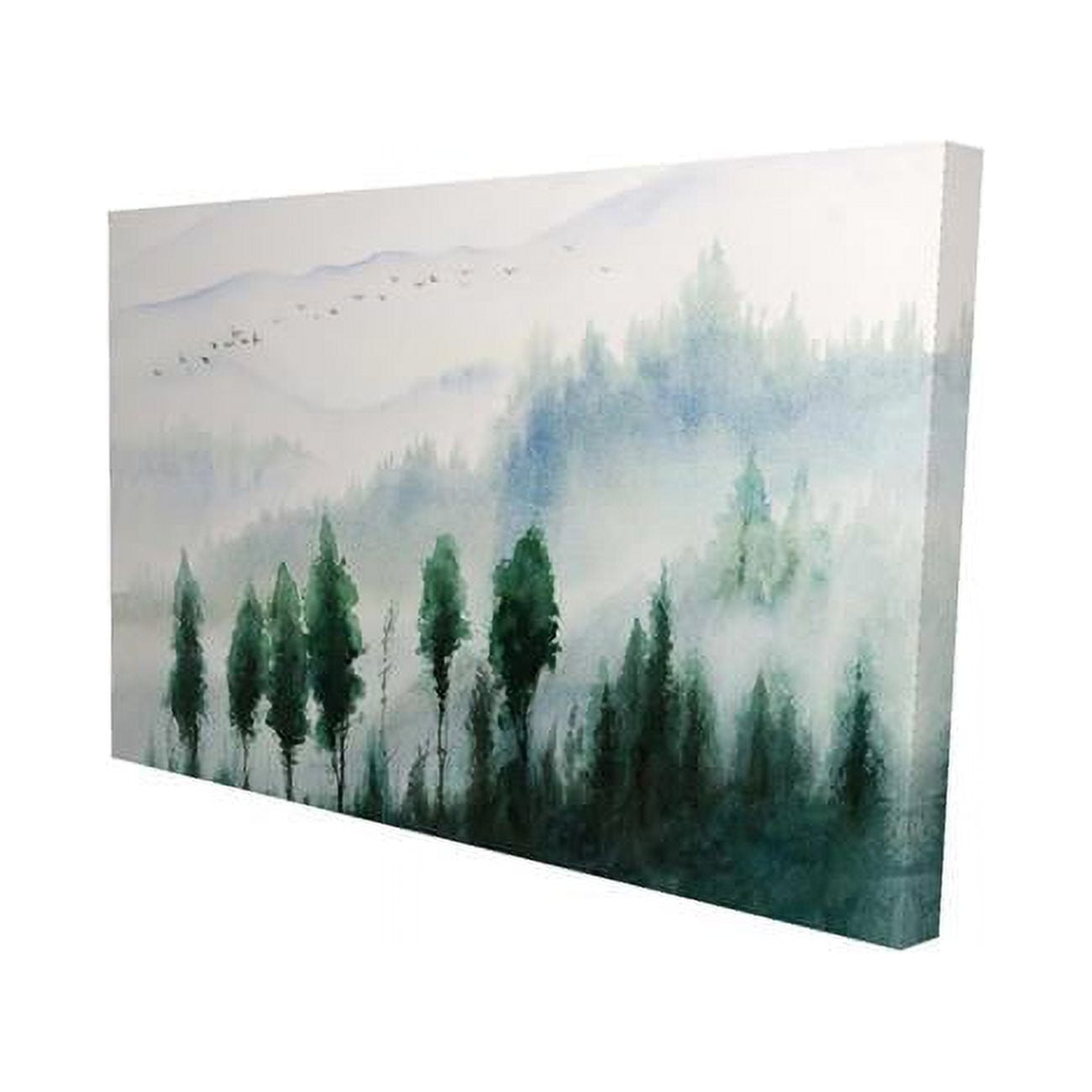 12 x 18 in. Landscape In Watercolor-Print on Canvas