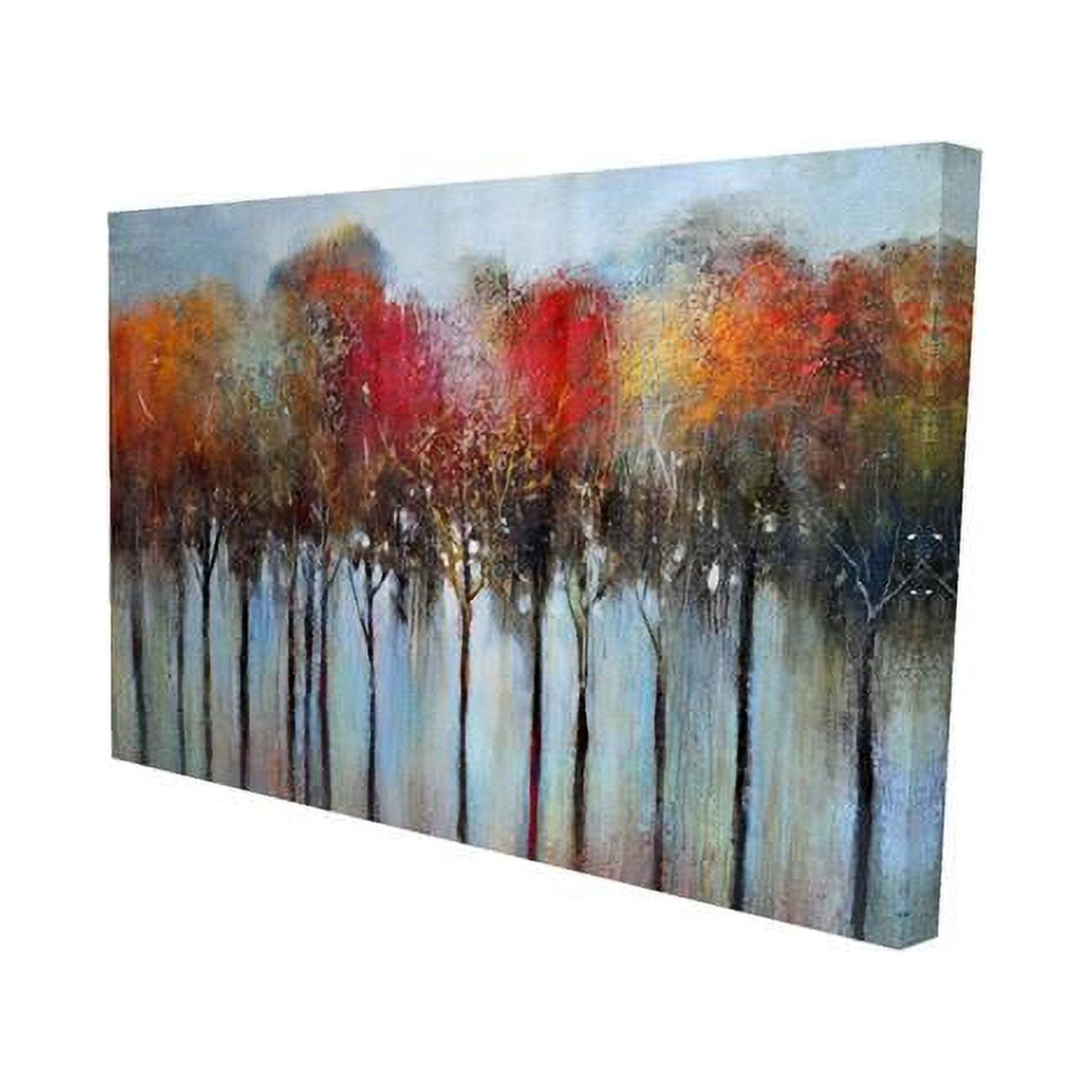 12 x 18 in. Abstract & Colorful Forest-Print on Canvas