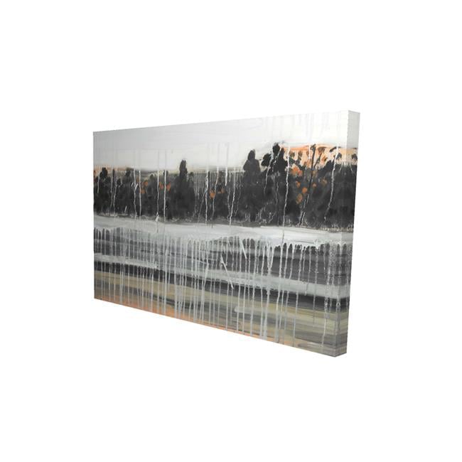 12 x 18 in. Rainy Fall Landscape-Print on Canvas