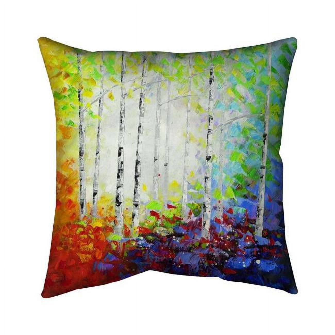 16 x 16 in. Colorful Forest-Double Sided Print Indoor Pillow Cover