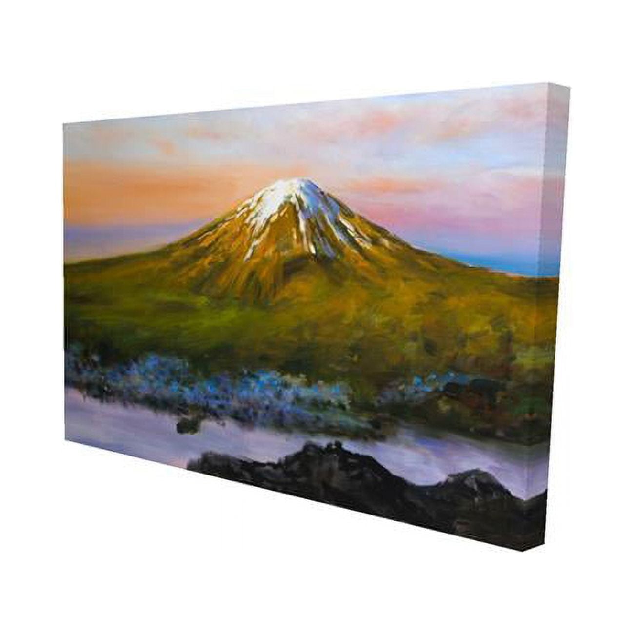 12 x 18 in. Landscape Mount Fuji-Print on Canvas