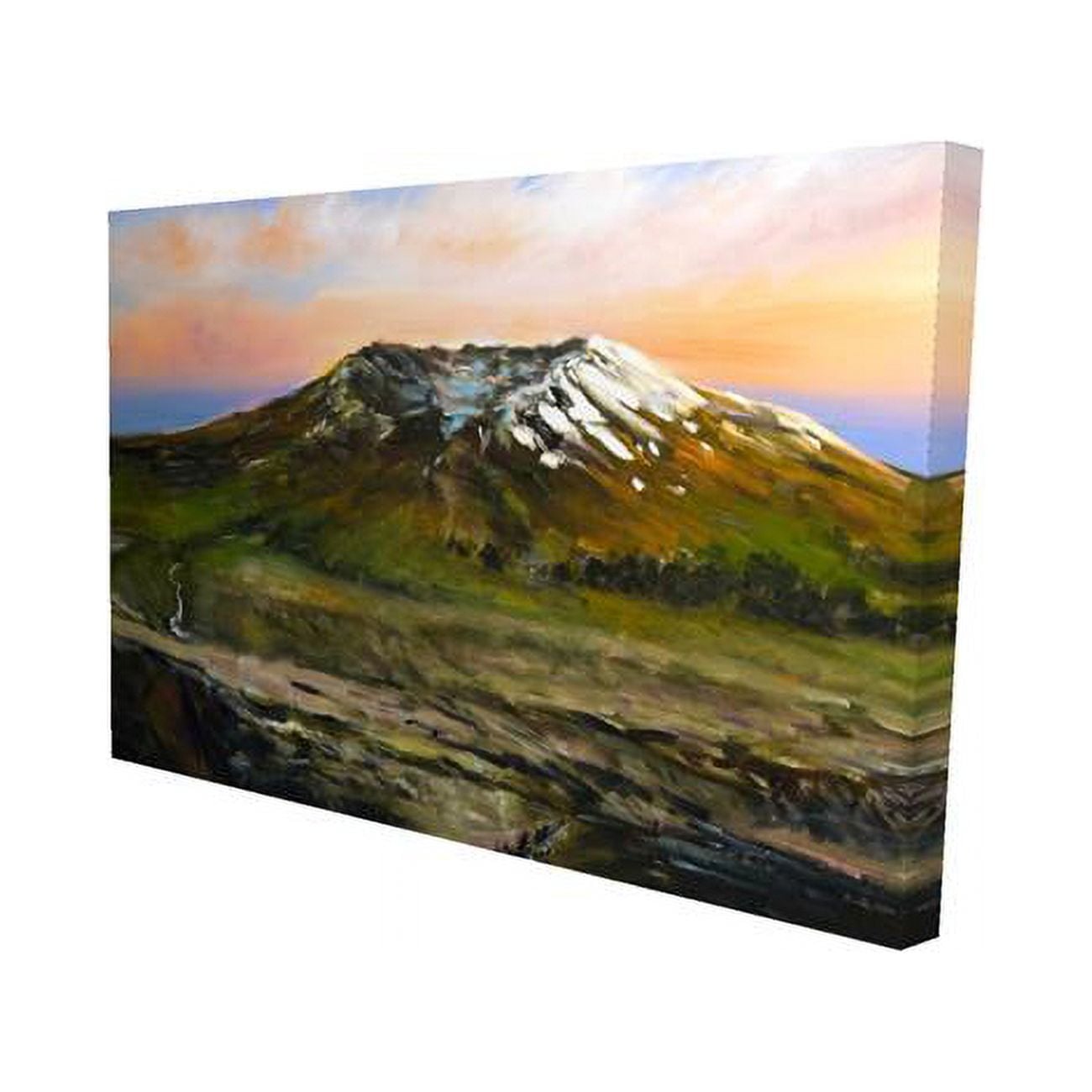 12 x 18 in. Mountainous View-Print on Canvas