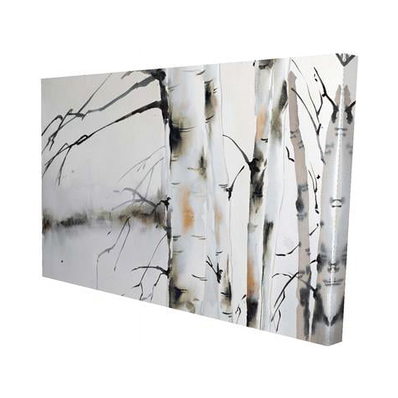 12 x 18 in. Winter Birches-Print on Canvas