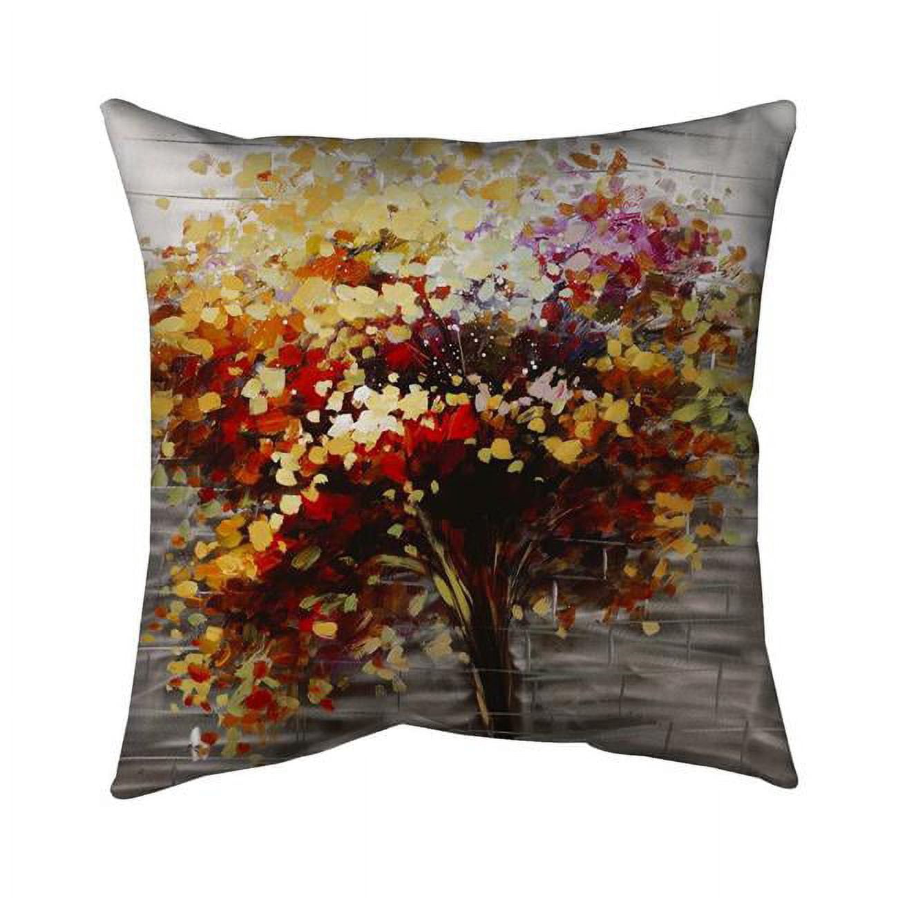 16 x 16 in. Abstract Colorful Tree-Double Sided Print Indoor Pillow Cover