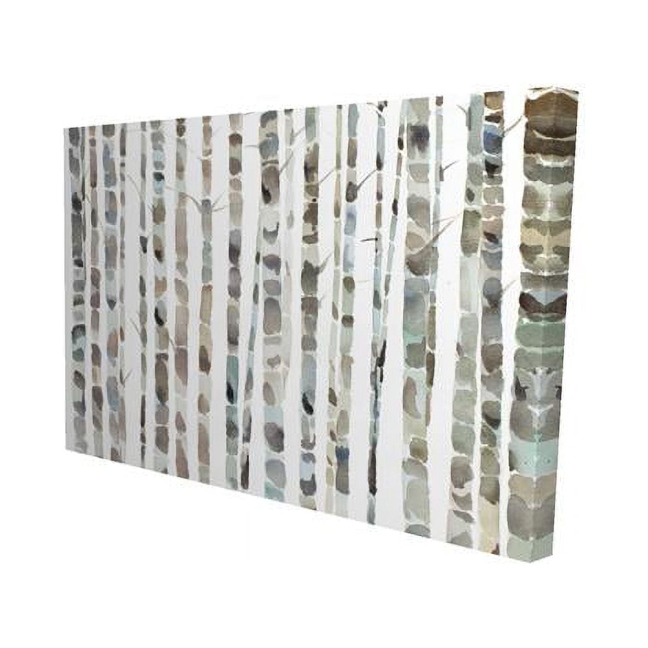 12 x 18 in. Watercolor Birch Tree Forest-Print on Canvas