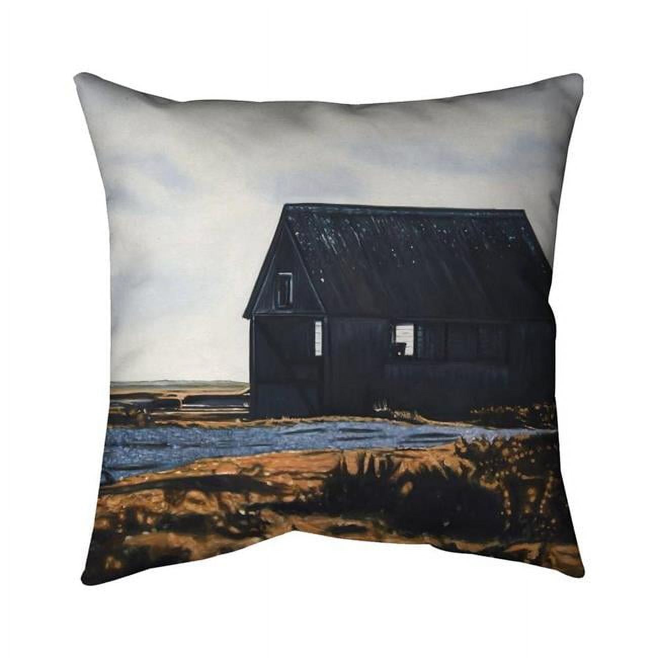 16 x 16 in. Abandoned Barn-Double Sided Print Indoor Pillow Cover