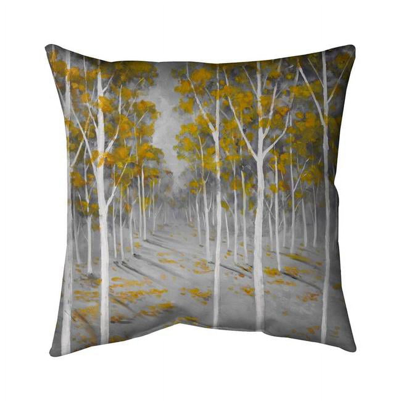 16 x 16 in. Birch Forest-Double Sided Print Indoor Pillow Cover