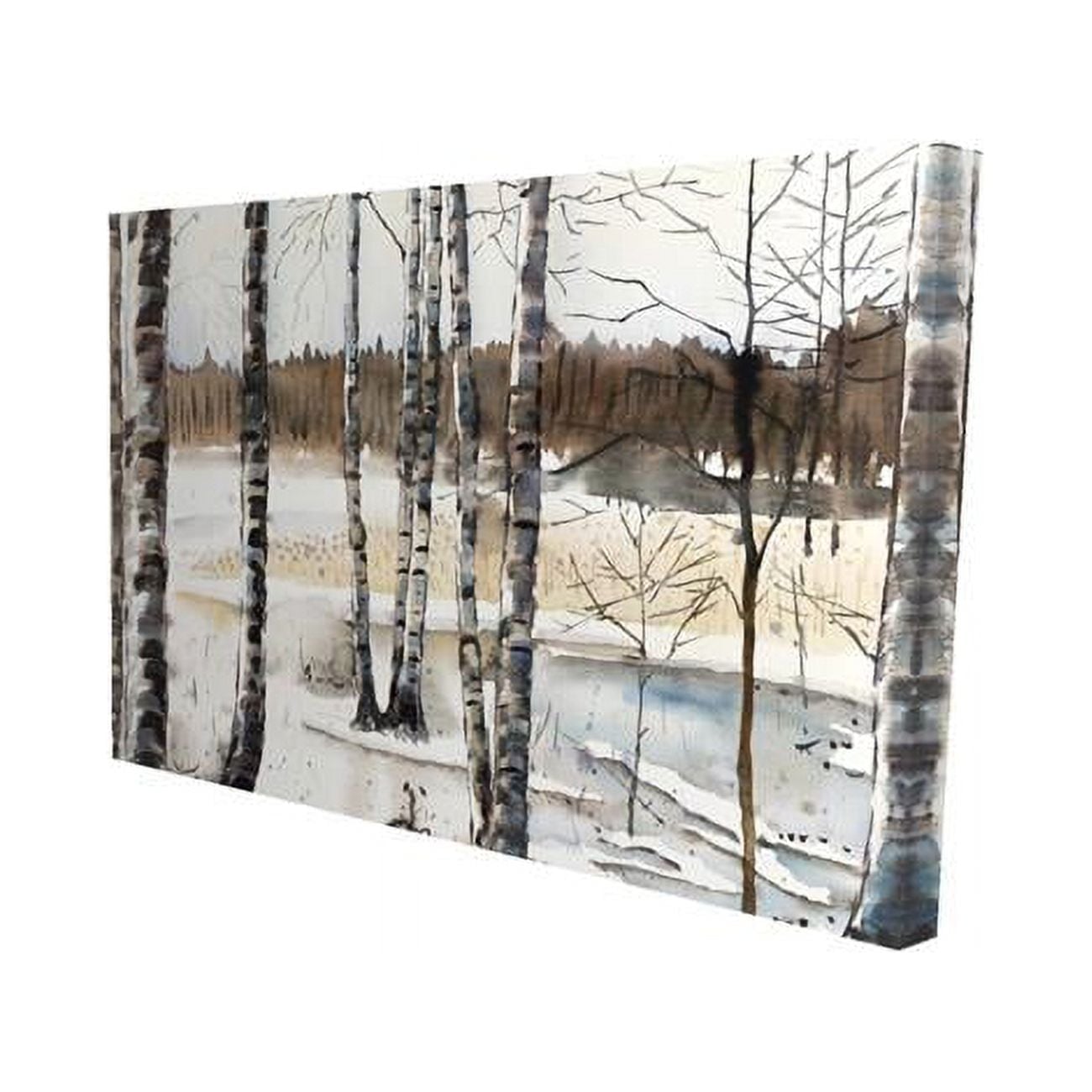 12 x 18 in. Winter Swamp-Print on Canvas