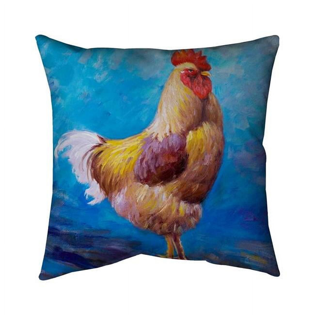 18 x 18 in. Beautiful Rooster-Double Sided Print Indoor Pillow Cover