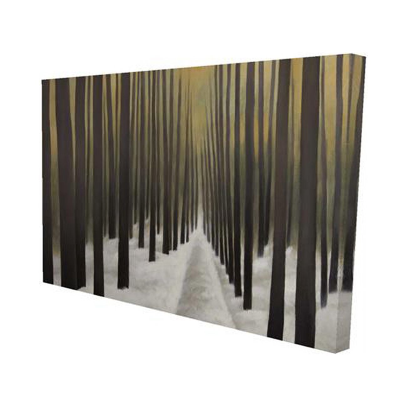 12 x 18 in. Hiking in the Forest-Print on Canvas