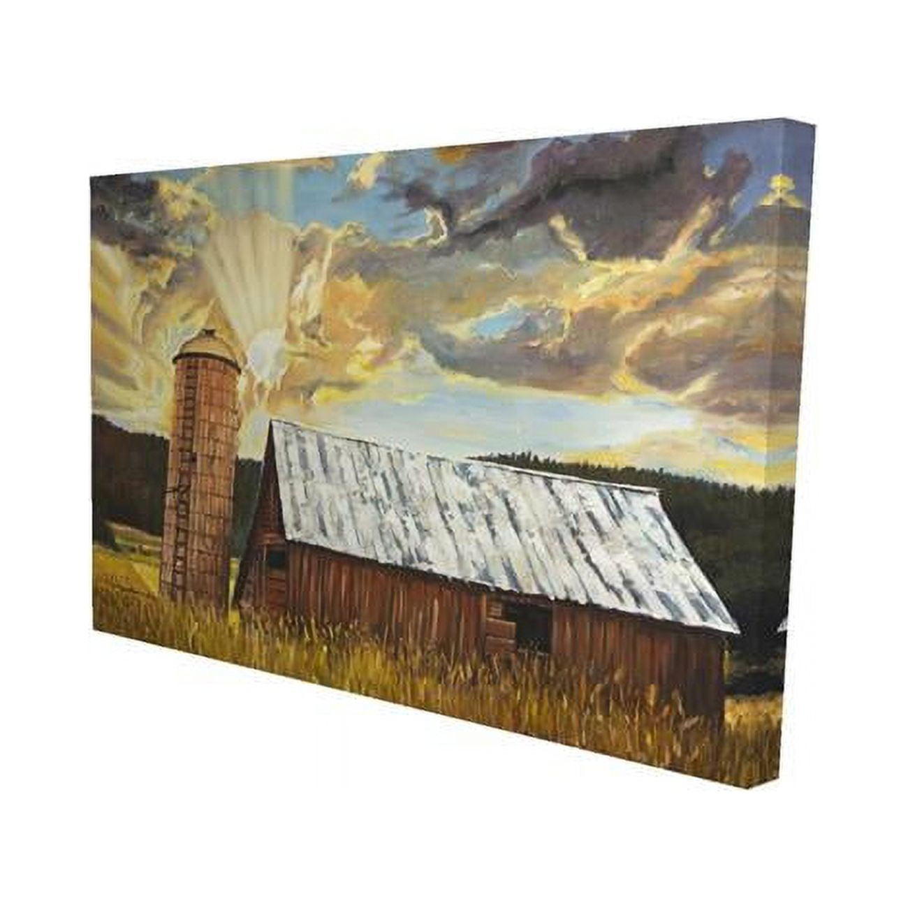 12 x 18 in. Hay Barn-Print on Canvas