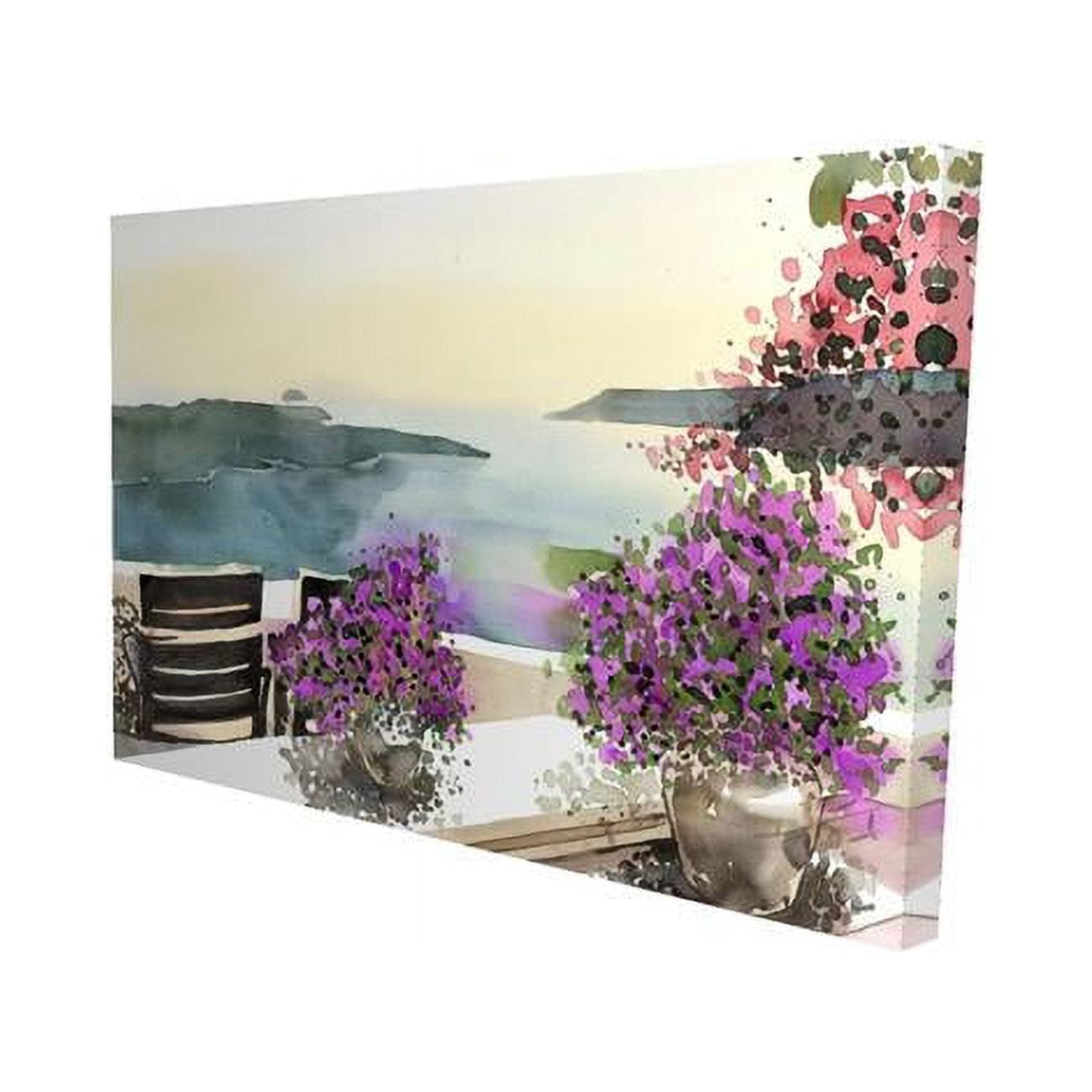 12 x 18 in. Mediterranean Sea View-Print on Canvas