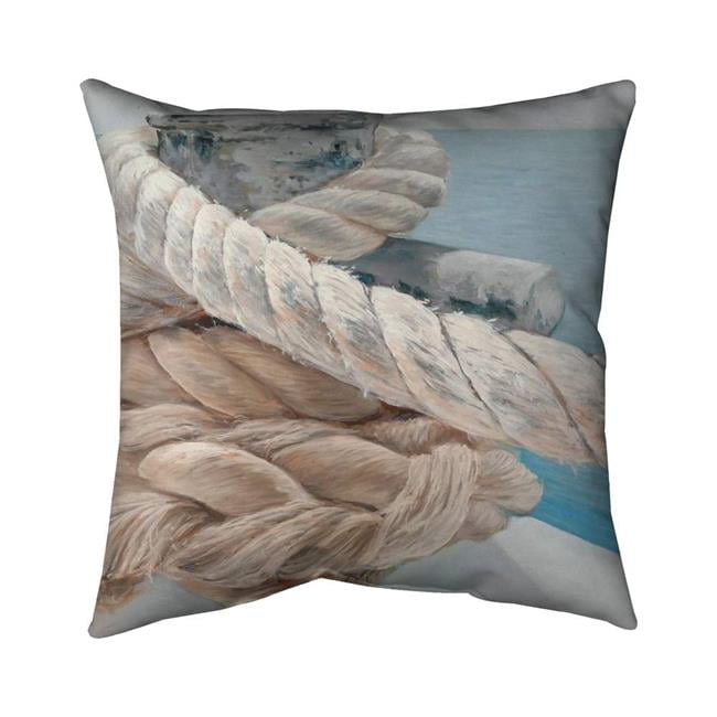 18 x 18 in. Tie-Down Ropes Closeup-Double Sided Print Indoor Pillow Cover