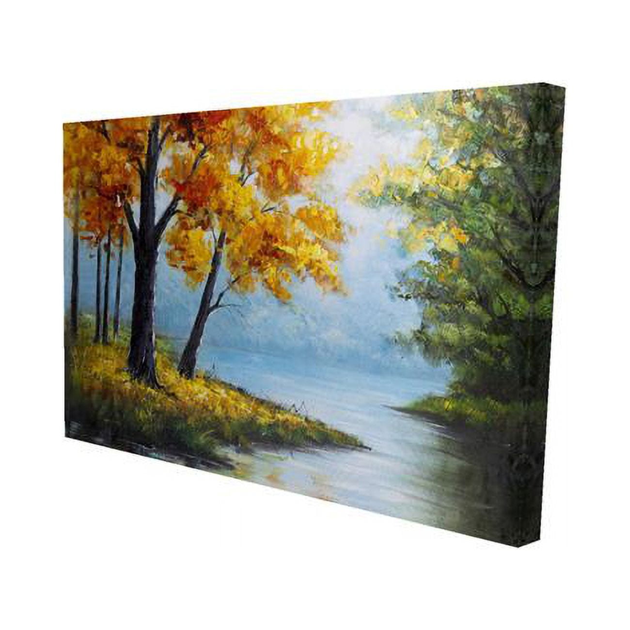 12 x 18 in. Trees by The Lake-Print on Canvas
