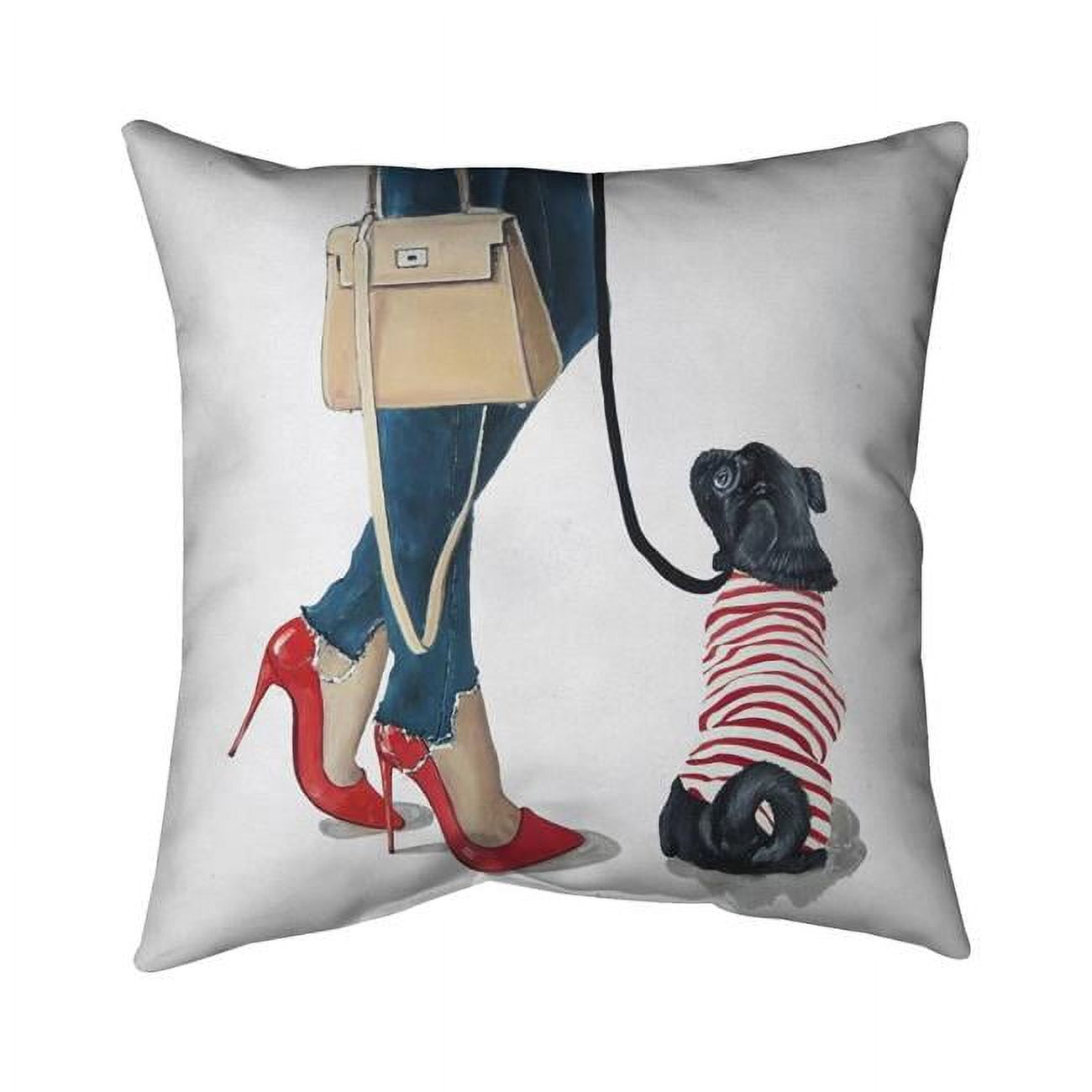 18 x 18 in. Best Friends Fashion-Double Sided Print Indoor Pillow Cover