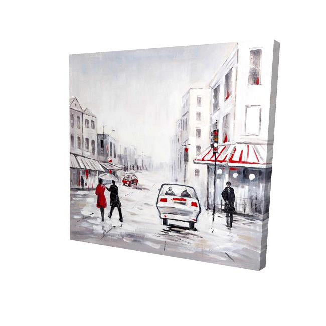 16 x 16 in. Peaceful Street Scene-Print on Canvas