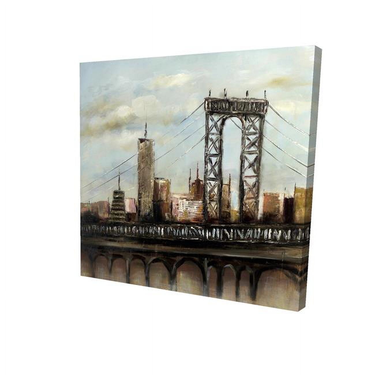 16 x 16 in. City Bridge by A Cloudy Day-Print on Canvas