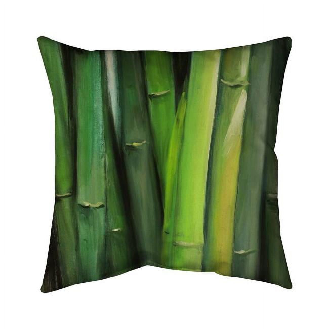 18 x 18 in. Bamboo Plant-Double Sided Print Indoor Pillow Cover