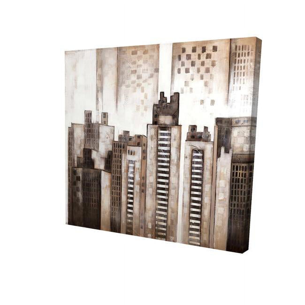 16 x 16 in. Square City-Print on Canvas