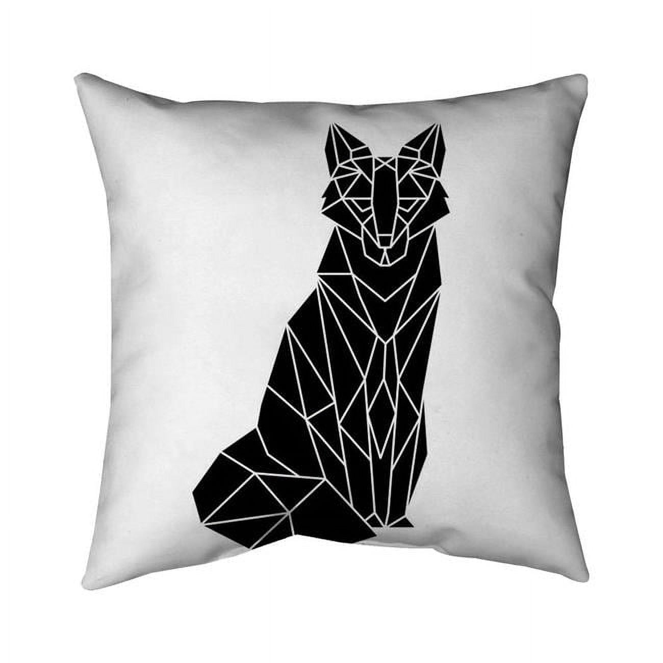 20 x 20 in. Geometric Fox-Double Sided Print Indoor Pillow Cover