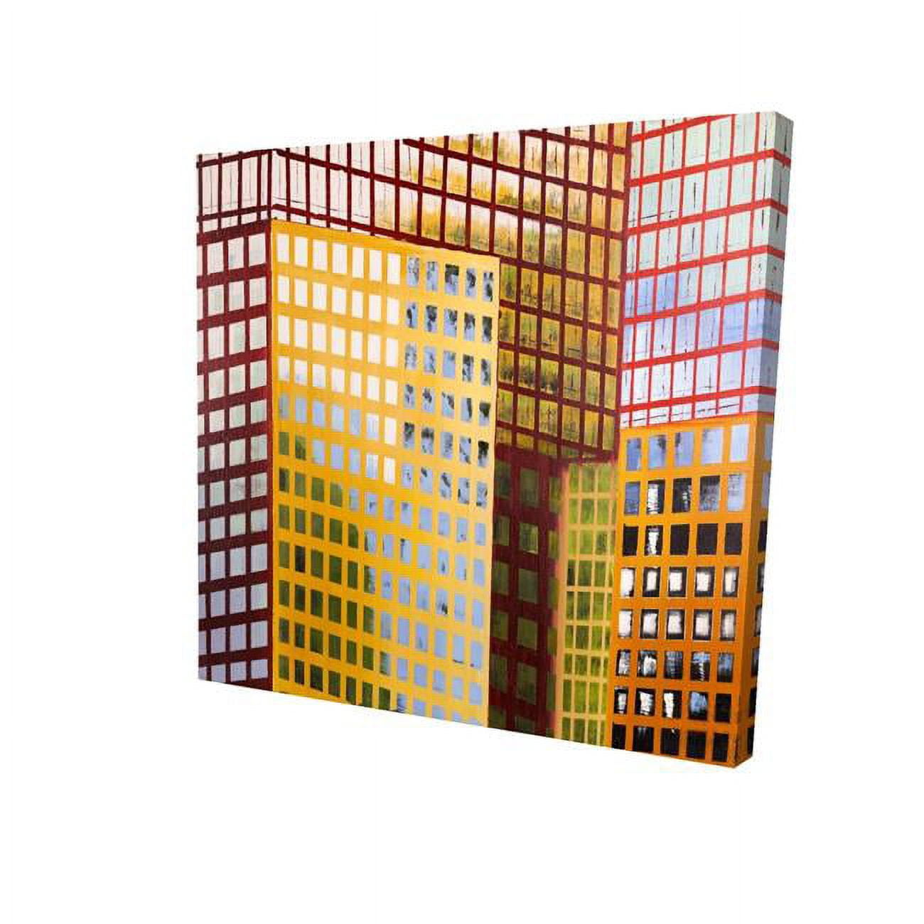 16 x 16 in. Skyscrapers-Print on Canvas