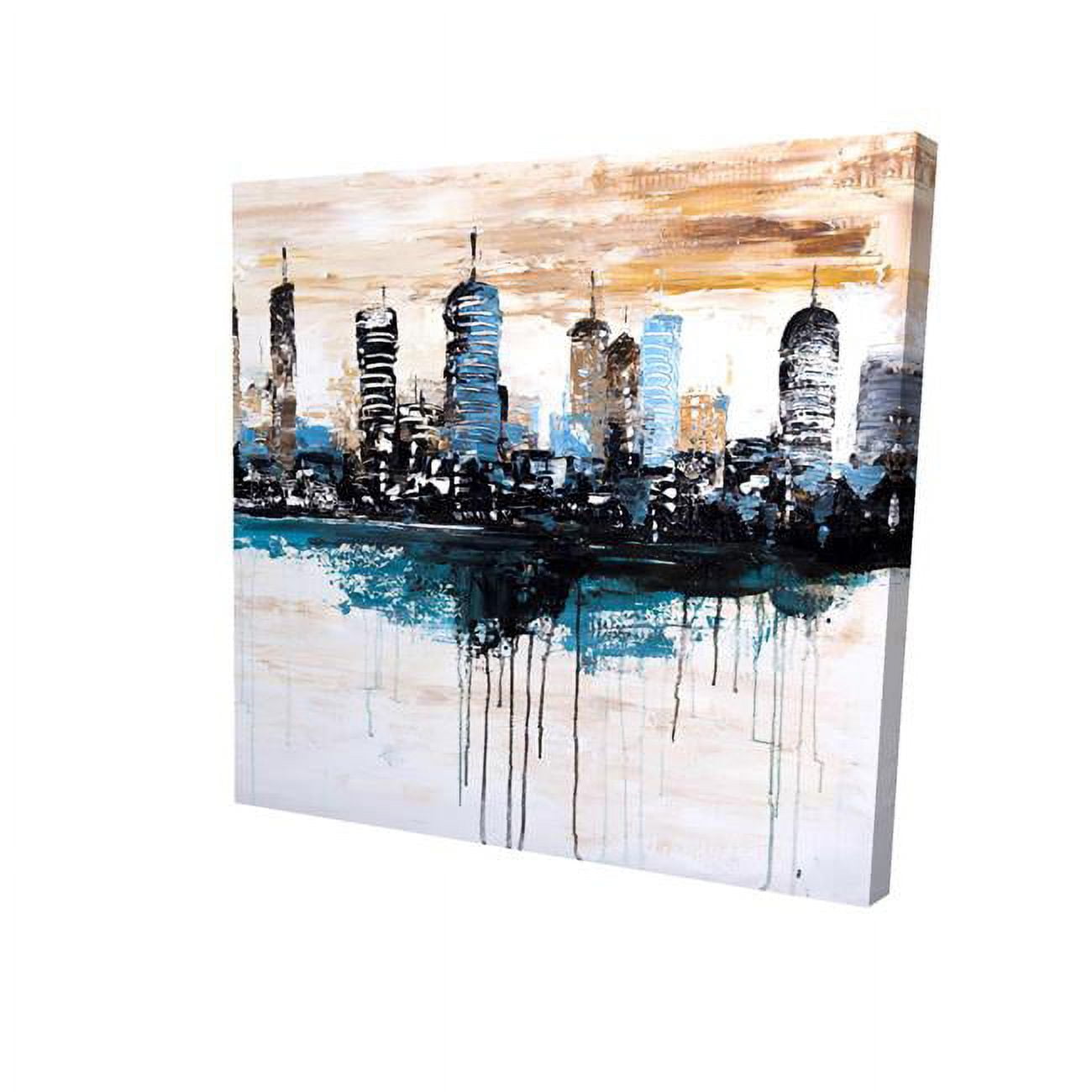 16 x 16 in. Buildings on the Horizon-Print on Canvas