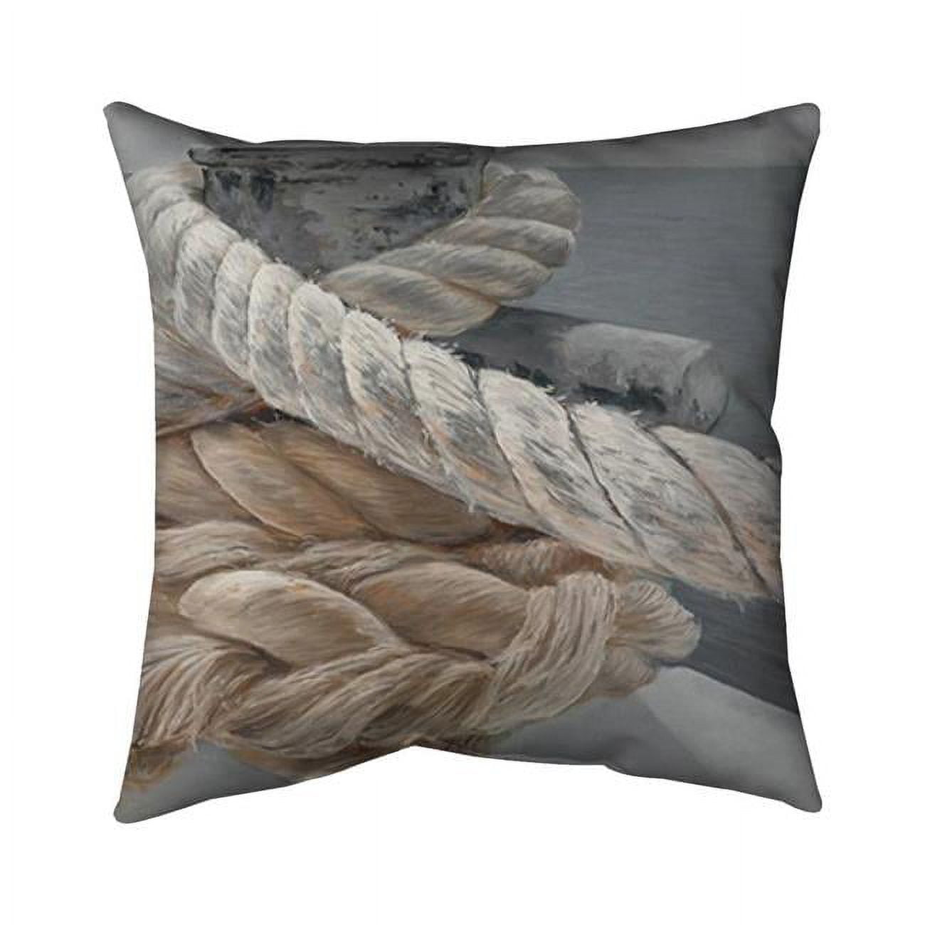5543-2020-CO86-1 20 x 20 in. Tie-Down Ropes Closeup-Double Sided Print Indoor Pillow Cover