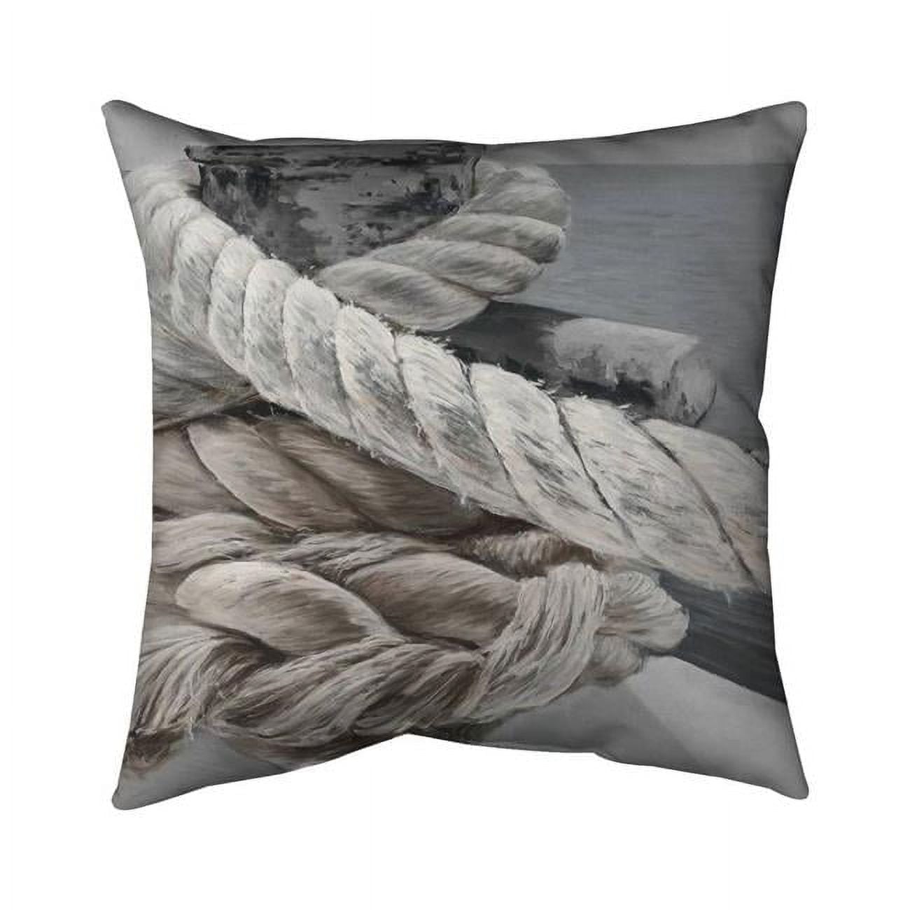 20 x 20 in. Twisted Boat Rope-Double Sided Print Indoor Pillow Cover