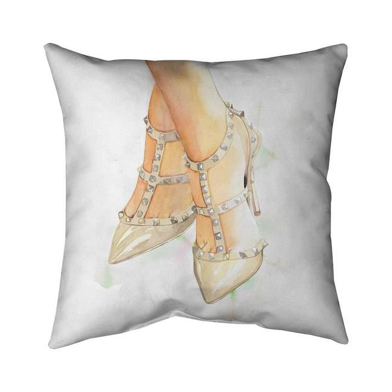 5543-2020-FA30 20 x 20 in. Studded High Heels-Double Sided Print Indoor Pillow Cover