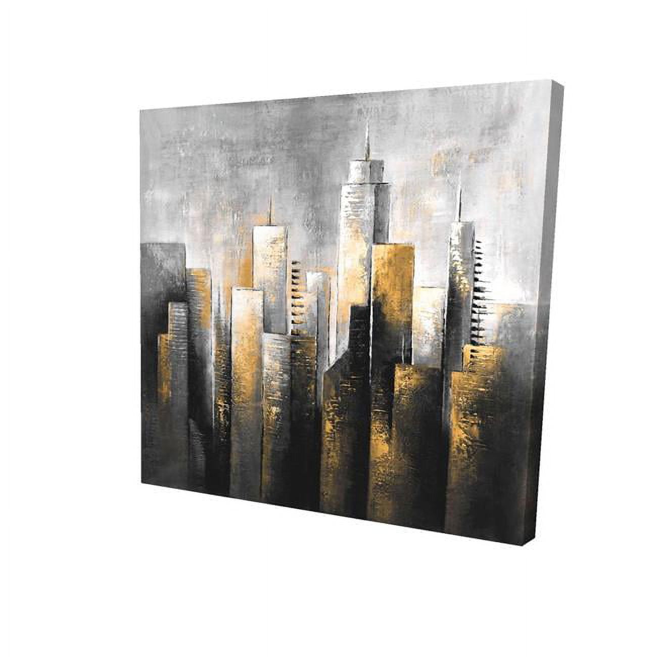16 x 16 in. Abstract Skyline-Print on Canvas